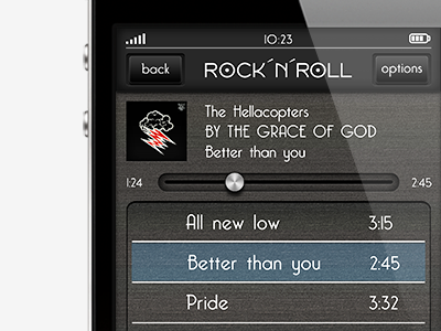 Hendrix player iphone music music player musik player rock rocknroll titel