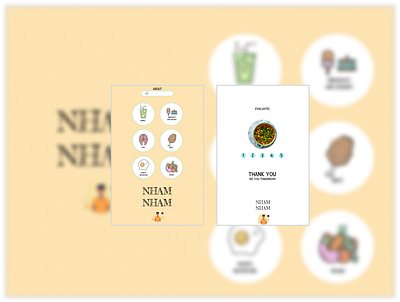 Nham Nham - app app branding design design thinking foodapp graphic design ideate illustration logo prototype ui usability study user research ux