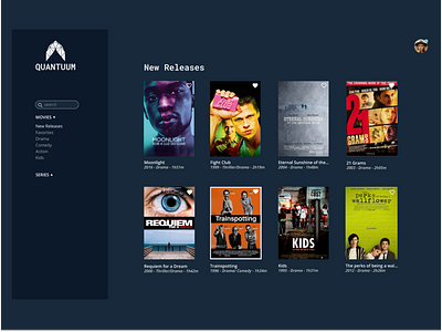 QUANTUUM - movie dashboard