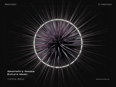 Geometry Nodes-Exture Mesh .Hemax