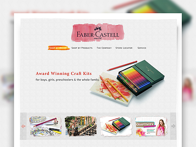 Faber-Castell Home Page Redesign