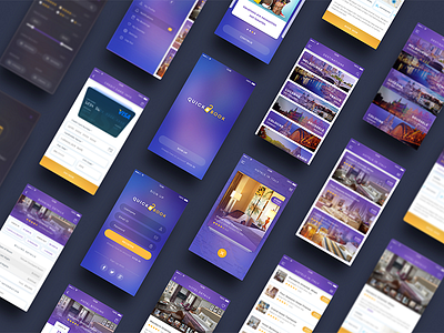 QuickBook Hotel Booking iOS UI Kit best shot book booking hotel ios psd reservation search travel traveler ui kit ux