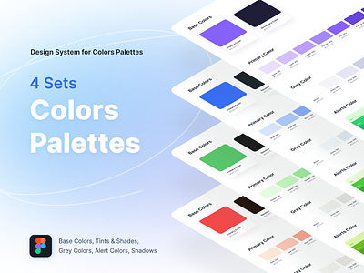 4 Sets Colors Palettes design