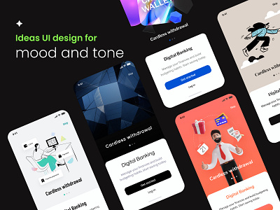 Mood tone Dribbble app branding clean design figmadesign illustration minimal mobile typography ui ux