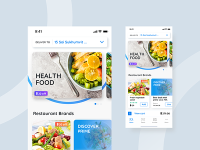 Health Food app branding clean design icon minimal mobile typography ui ux