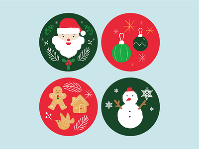 Christmas character clean design flat icon illustration minimal vector