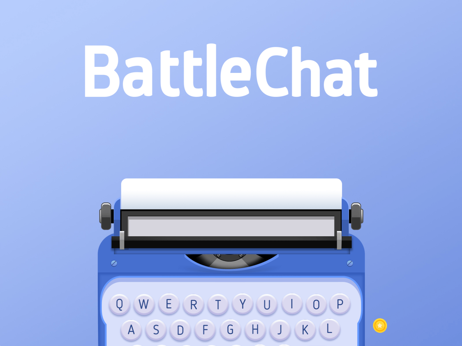 BattleChat Game animation battle chat chatbot keyboard mobile game opponent typewriter ui