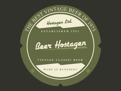 label Beer Hostagen print