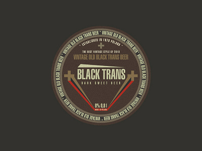 Label Black Trans print