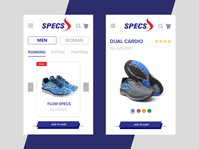 Specs Product Display