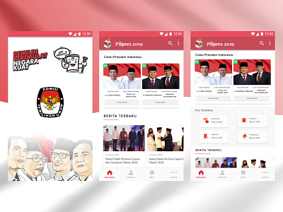 #exploration - Indonesian presidential election app election forum hub list mobileapp pemilu ui ui ux uidesign ux