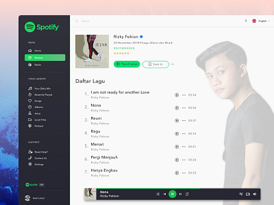 Spotify Redesign app dekstop redesign spotify