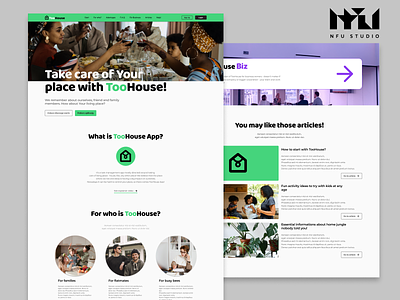 TooHouse - landing page 2/2 app application branding code design graphic design hero page landing page logo ui website