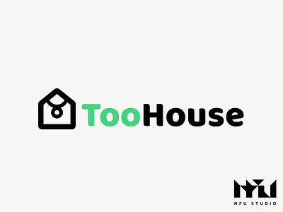 TooHouse - logo app application black branding crayon design font graphic design green house logo logotype manage pencil task