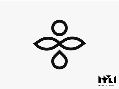 Sygnet/Logo for Yoga studio black branding design graphic design illustration logo vector