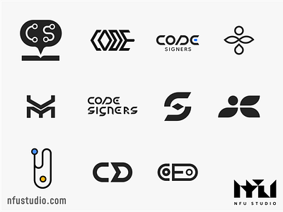 Logo/sygnets/logotypes set 1 black branding design graphic design logo ui vector