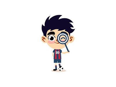 Football,Messi barcelona character magnifier messi search