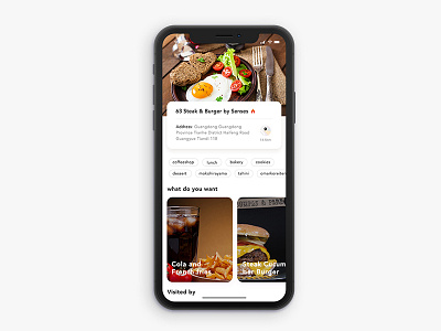 Daily UI 01 - Food app Page design iphone product x