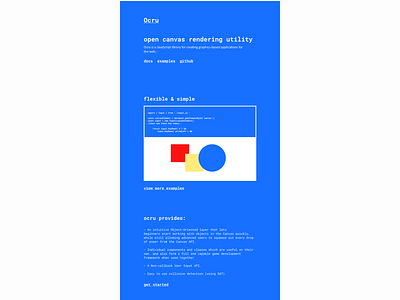 Landing Page Design - JavaScript Library code javascript landing page ui web web design