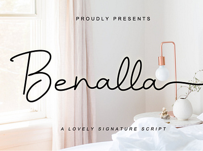 Benalla branding font fonts graphic design logo monoline script