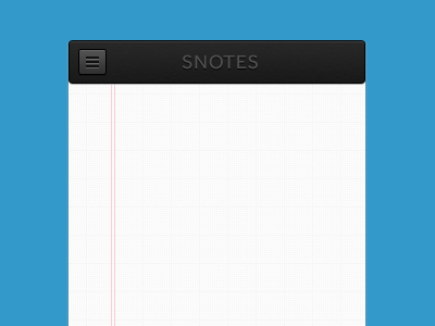 Snotes UI app design fun ui