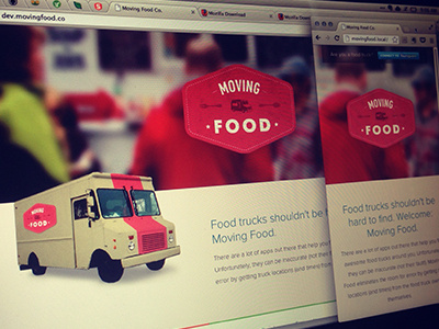 Moving Food branding food truck rwd web design