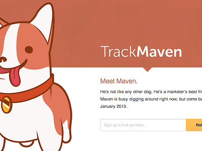 TrackMaven design development responsive