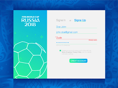 Daily UI 02 - Sign Up -