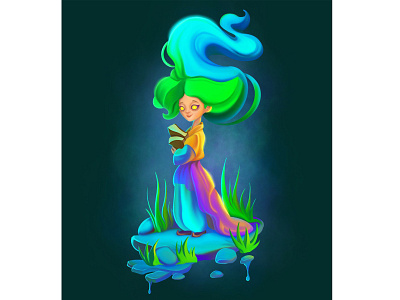 Witch 2d art character design game art illustration