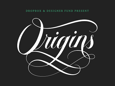 Dropbox & Designer Fund present...! dropbox lettering