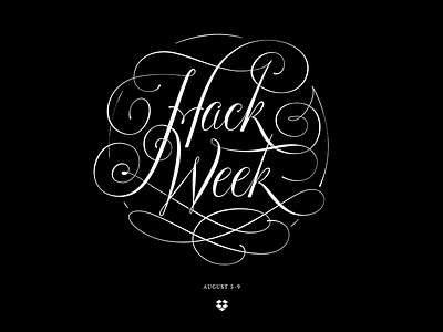 Dropbox Hack Week lettering lettering