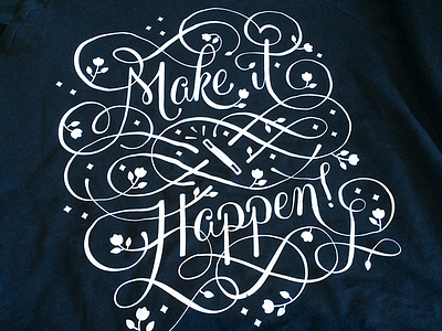 make it happen! admin lettering make it happen sweater