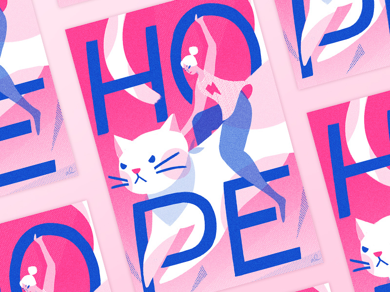 Mad kitties — Women's March poster illustration kitty character feminist protest activist poster