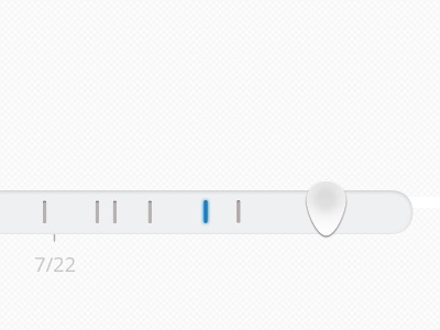 a slider - not the BBQ kind asymmetric progress bar slider