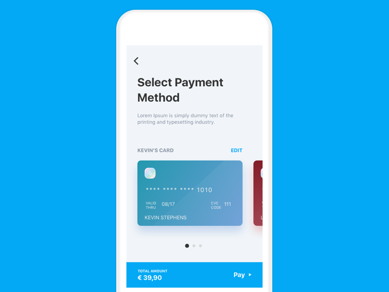 Payment Method By Kaan Yurtbasi On Dribbble