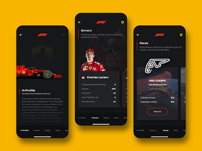 Formula 1 App Concept