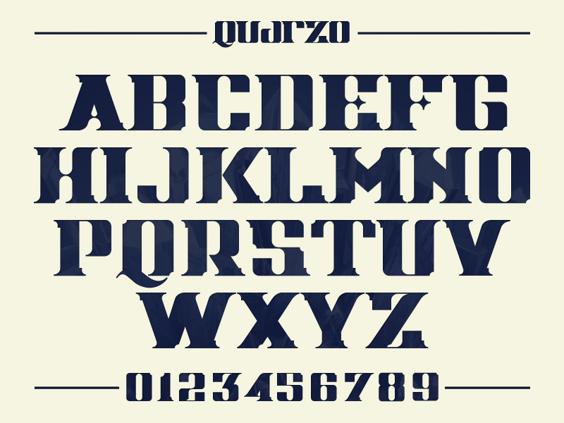 Quarzo typeface
