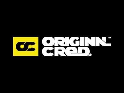 Original Cred. Logo brand cred design identity logo logotype oc original shadyau type typo wbd yellow