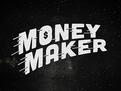 Money Maker $ design font inspiration letters maker money shadyau type type treatment typo typography wbd