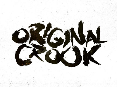 Original Crook crook design grunge ink letters original shadyau type typo typography wbd