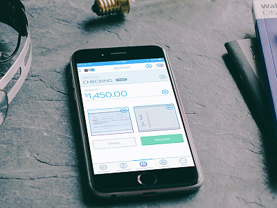 Bank Check Deposits accounts app bank check deposit finance mobile money ui ux