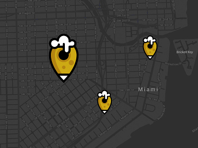 Beer Pin beer gps icon location locator map maps pin
