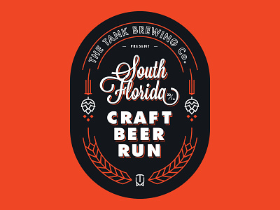 SFCBR v1 badge beer craft beer design logo south florida typography