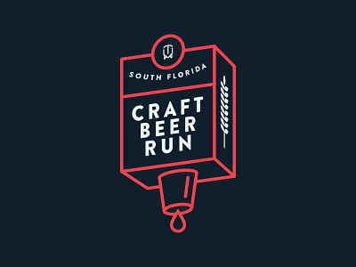 SFCBR v2 badge beer craft beer design logo south florida typography