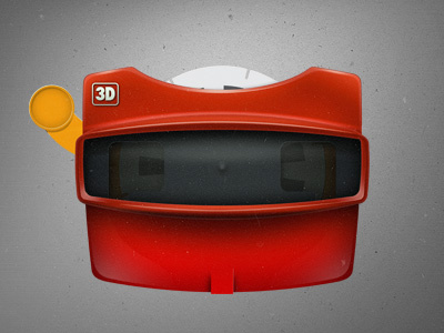View Master design icon illustration red view master vintage