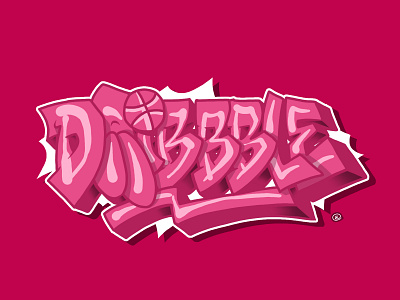 Dribble graffiti style branding design dribbble freehand graffiti graffitiart graphic design illustration lettering logo streetart