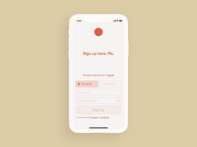 001 - Sign Up - Daily UI Challenge