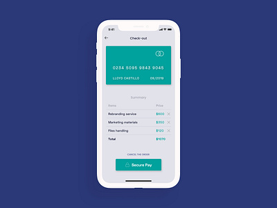 002 - Credit Card Checkout - Daily UI Challenge app challenge clean colors dailyui design duotone flat ios linear minimal product ui uidesign