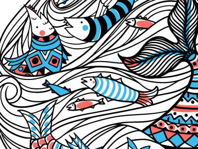 Waves illustration pattern pattern design textile pattern vector