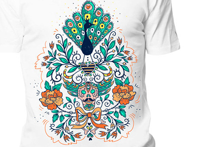 T-Shirt design illustration skull t shirt t shirt design vintage